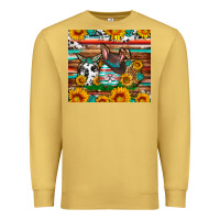 Antique Gold Easter eggs sunflower gemstone tumbler Easter Day Premium Sweatshirt - Neo Western