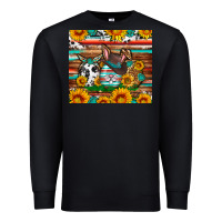 Black Easter eggs sunflower gemstone tumbler Easter Day Premium Sweatshirt - Neo Western