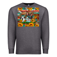 Charcoal Heather Easter eggs sunflower gemstone tumbler Easter Day Premium Sweatshirt - Neo Western