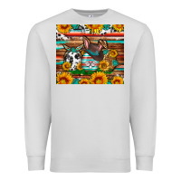 Dove Grey Easter eggs sunflower gemstone tumbler Easter Day Premium Sweatshirt - Neo Western