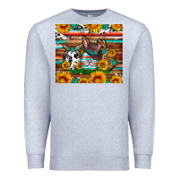 Heather Grey Easter eggs sunflower gemstone tumbler Easter Day Premium Sweatshirt - Neo Western