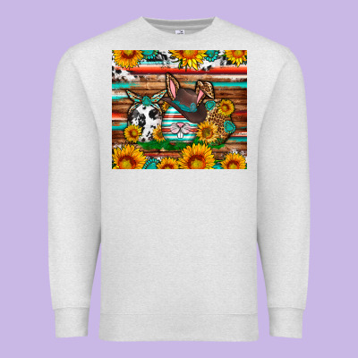 Easter Eggs Sunflower Gemstone Tumbler Easter Day Premium Sweatshirt Designed By Neo Western