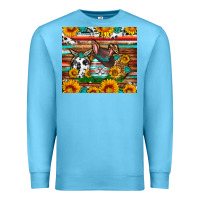 Ocean Blue Easter eggs sunflower gemstone tumbler Easter Day Premium Sweatshirt - Neo Western