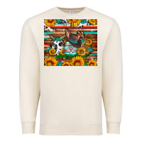 Sandshell Easter eggs sunflower gemstone tumbler Easter Day Premium Sweatshirt - Neo Western