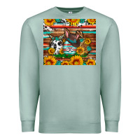 Seafoam Easter eggs sunflower gemstone tumbler Easter Day Premium Sweatshirt - Neo Western