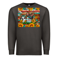 Smoke Easter eggs sunflower gemstone tumbler Easter Day Premium Sweatshirt - Neo Western