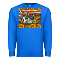 True Royal Easter eggs sunflower gemstone tumbler Easter Day Premium Sweatshirt - Neo Western