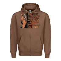 Chestnut Melanin many shades of brown afro woman Zipper Hoodie - RanaPortraitStore