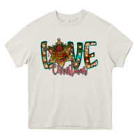 Cream Love Snowman Heavy Core Tee - CowhideDigitalArt