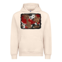 Sandshell distressed cowhide leopard christmas background Urban Hoodie - Jasminsmagicworld