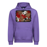 Tulip distressed cowhide leopard christmas background Urban Hoodie - Jasminsmagicworld