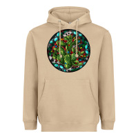 Mushroom Christmas Santa Claus round Heavyweight Hoodie - RanaPortraitStore