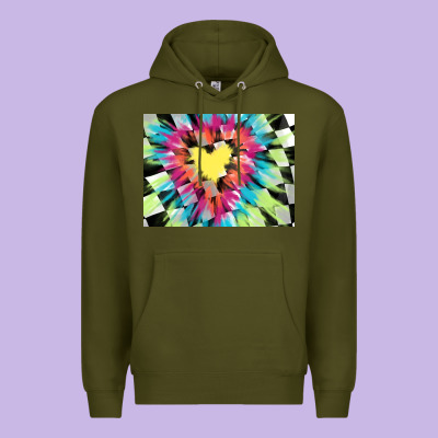 Tie Dye Hearth Shaped Race Flag Background 3200x2400 Premium Hoodie Designed By Adodesignshop