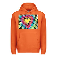 Carrot tie dye hearth shaped race flag background 3200x2400 Premium Hoodie - AdoDesignShop