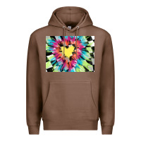 Chestnut tie dye hearth shaped race flag background 3200x2400 Premium Hoodie - AdoDesignShop