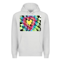 Dove Grey tie dye hearth shaped race flag background 3200x2400 Premium Hoodie - AdoDesignShop
