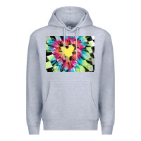 Heather Grey tie dye hearth shaped race flag background 3200x2400 Premium Hoodie - AdoDesignShop
