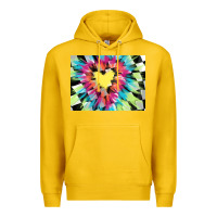 Lemon tie dye hearth shaped race flag background 3200x2400 Premium Hoodie - AdoDesignShop