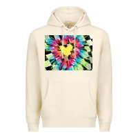 Sandshell tie dye hearth shaped race flag background 3200x2400 Premium Hoodie - AdoDesignShop