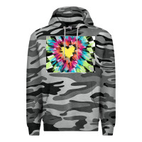 Slate Camo tie dye hearth shaped race flag background 3200x2400 Premium Hoodie - AdoDesignShop