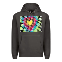 Smoke tie dye hearth shaped race flag background 3200x2400 Premium Hoodie - AdoDesignShop