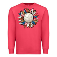 Cardinal volleyball sunflower Premium Sweatshirt - HRA Design Shop