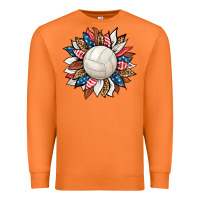 Volleyball Sunflower Premium Sweatshirt | Teevron