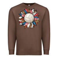Chestnut volleyball sunflower Premium Sweatshirt - HRA Design Shop