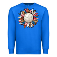 True Royal volleyball sunflower Premium Sweatshirt - HRA Design Shop