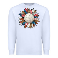 White volleyball sunflower Premium Sweatshirt - HRA Design Shop
