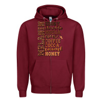 Burgundy Melanin shades of brown Zipper Hoodie - RanaPortraitStore