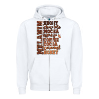 White Melanin shades of brown Zipper Hoodie - RanaPortraitStore