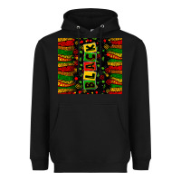 Black black license letters Heavyweight Hoodie - Zillion Design Studio