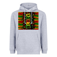 Heather Grey black license letters Heavyweight Hoodie - Zillion Design Studio