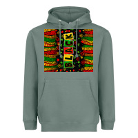Sage black license letters Heavyweight Hoodie - Zillion Design Studio
