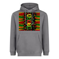 Storm black license letters Heavyweight Hoodie - Zillion Design Studio
