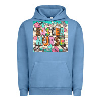 Pigment Pebble Blue easter nurse Urban Hoodie - NancyCooperArtShop