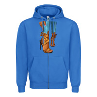 True Royal Leopard heels black fashion girl Zipper Hoodie - RanaPortraitStore