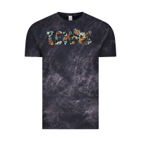 Cloud Black texas sunflower cowhide leopard texas map Vintage Tee - Artiststas