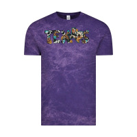 Cloud Purple texas sunflower cowhide leopard texas map Vintage Tee - Artiststas
