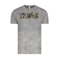 Cloud Rock texas sunflower cowhide leopard texas map Vintage Tee - Artiststas