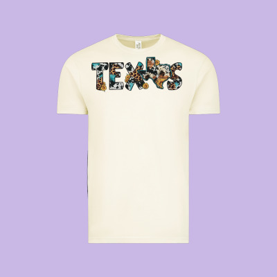 Texas Sunflower Cowhide Leopard Texas Map Vintage Tee Designed By Artiststas