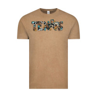 Vintage Coffee texas sunflower cowhide leopard texas map Vintage Tee - Artiststas