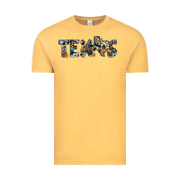 Vintage Mustard texas sunflower cowhide leopard texas map Vintage Tee - Artiststas