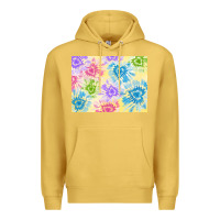 Antique Gold tie dye heart shaped background 3200x2400 Premium Hoodie - AdoDesignShop