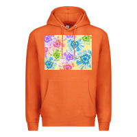 Carrot tie dye heart shaped background 3200x2400 Premium Hoodie - AdoDesignShop