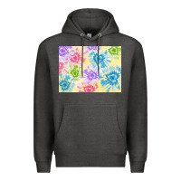 Charcoal Heather tie dye heart shaped background 3200x2400 Premium Hoodie - AdoDesignShop