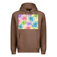 Chestnut tie dye heart shaped background 3200x2400 Premium Hoodie - AdoDesignShop