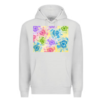Dove Grey tie dye heart shaped background 3200x2400 Premium Hoodie - AdoDesignShop