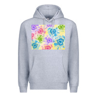 Heather Grey tie dye heart shaped background 3200x2400 Premium Hoodie - AdoDesignShop